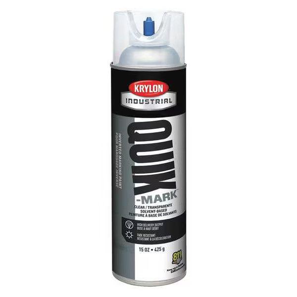 Industrial Inverted Marking Paint, 16 oz., Clear, Solvent -Based A03600007