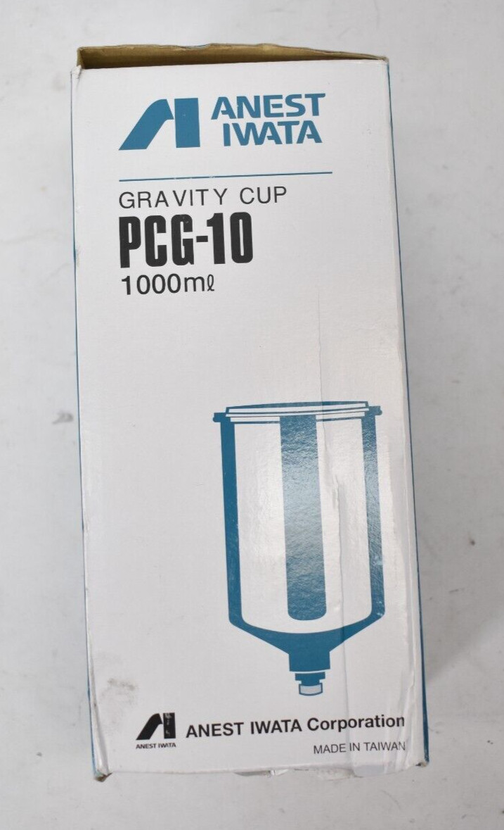 Anest Iwata 1000mL Aluminum Cup 6034E SST Fluid Joint PCG6PM For LPH-400LV Etc