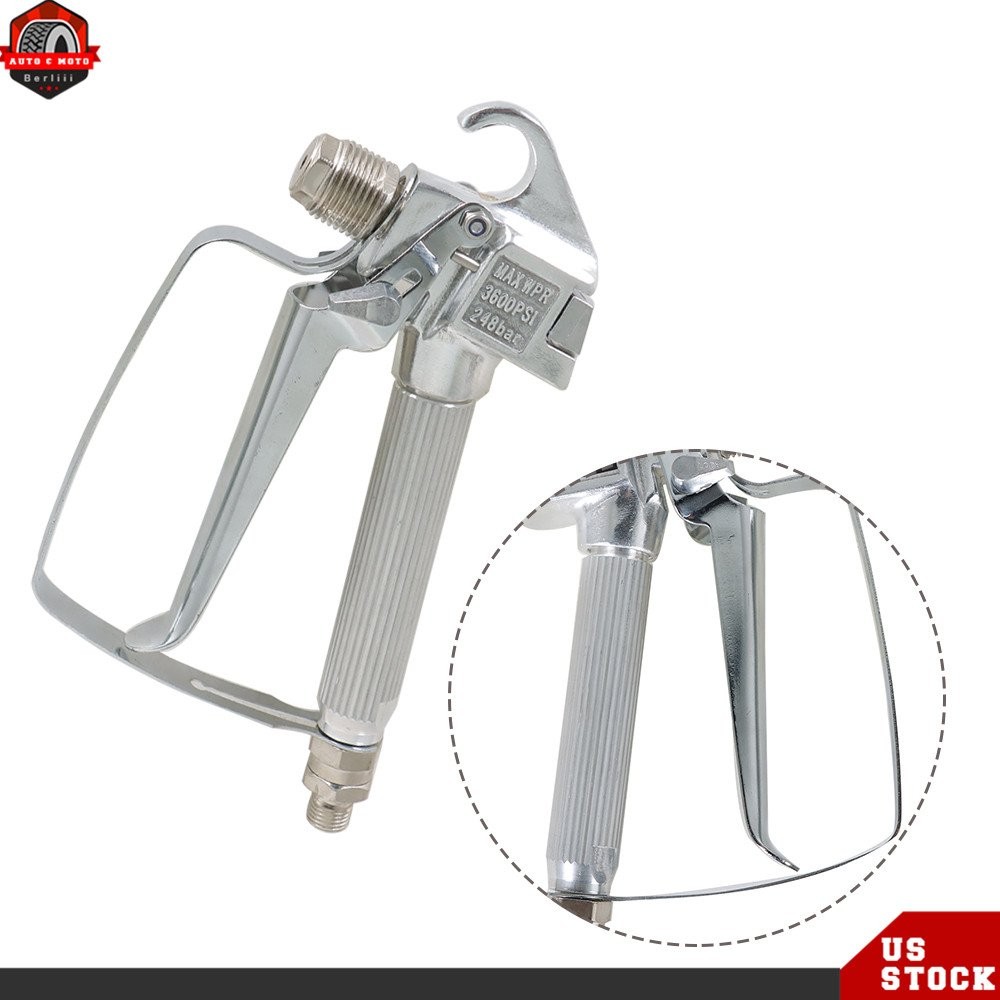 6 × 3600PSI Airless Paint Spray Gun w/ Tip&Tip Guard Sprayers For Sprayers