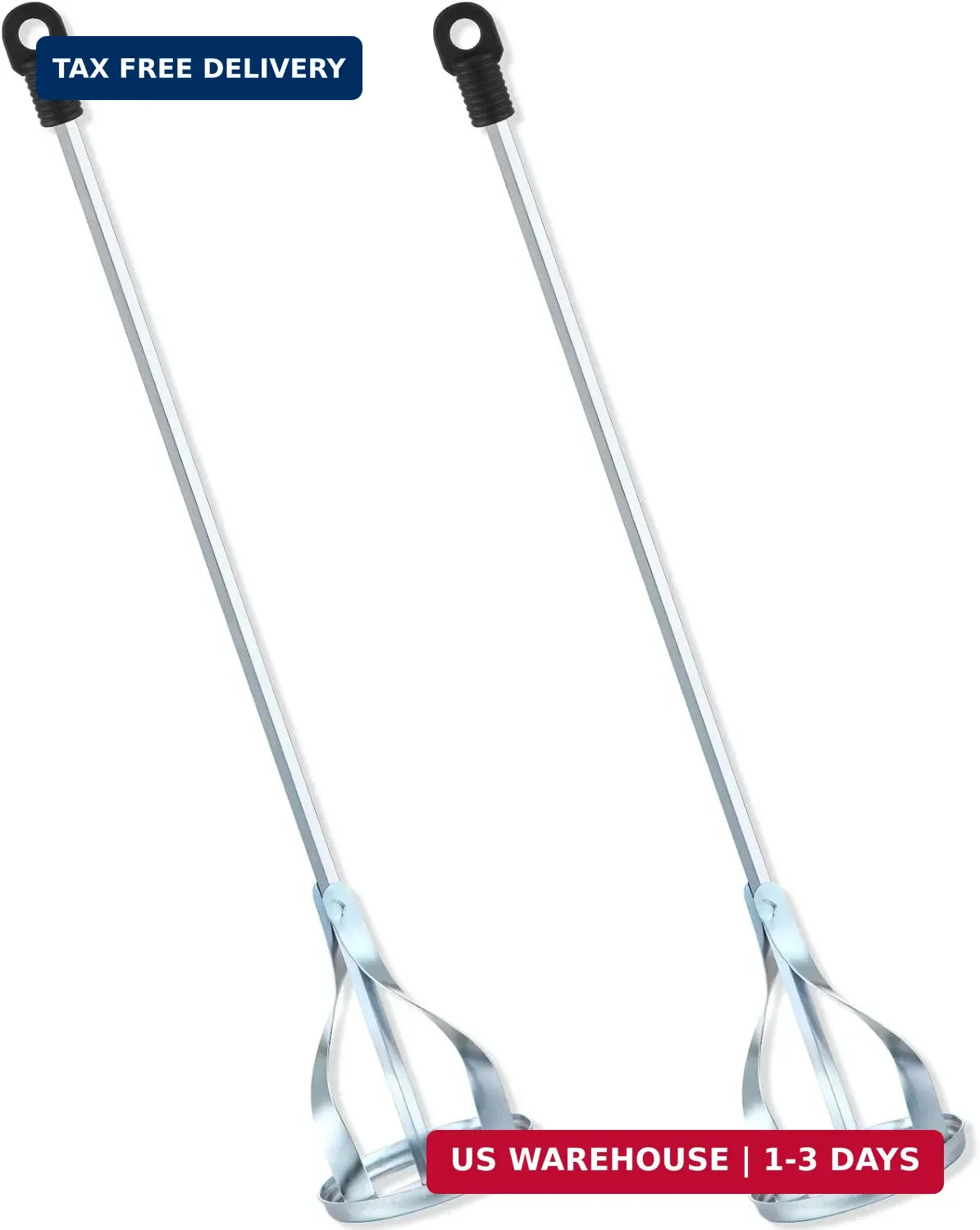Therwen 2 Pcs Paint Mixer for Drill 5 Gallon Paint Stirrer for Drill, 1 to 5 Gal