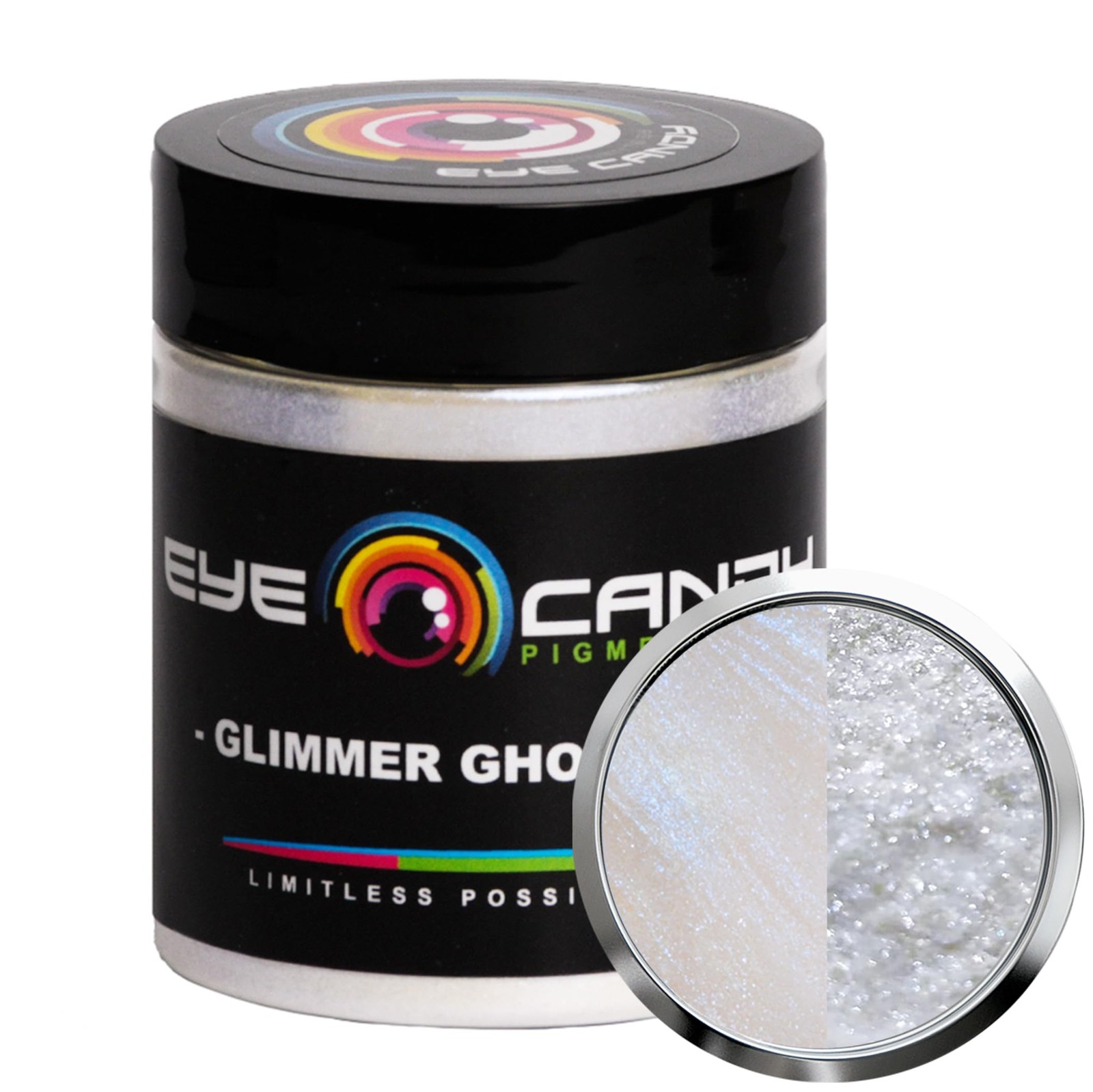 Eye Candy Premium Mica Powder 1.76 Ounce (Pack of 1), Glimmer Ghost Blue