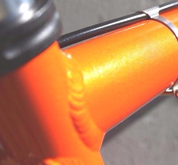 High Gloss SPARKLE METALLIC SUNNY ORANGE powder coating, 1Lb/450g