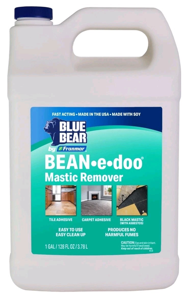 Blue Bear Concrete Surface Mastic Remover, 1 Gallon Tile Carpet Adhesive Remover