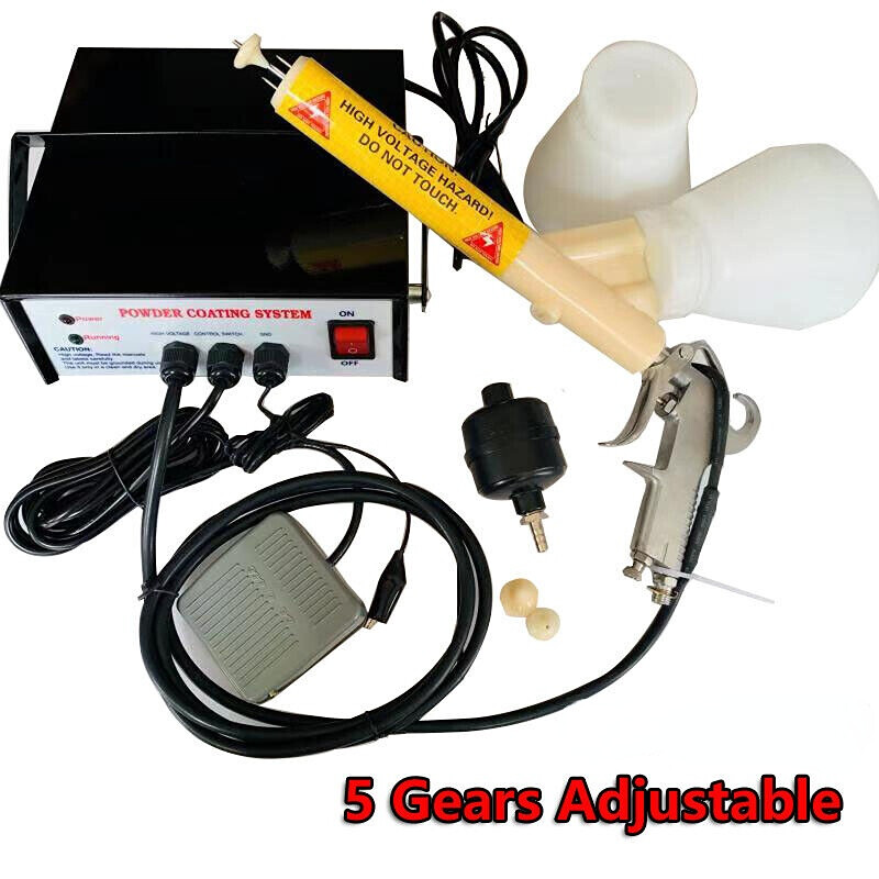 5 Gears Electrostatic Powder Coating Machine Powder Coating System Spraying Gun