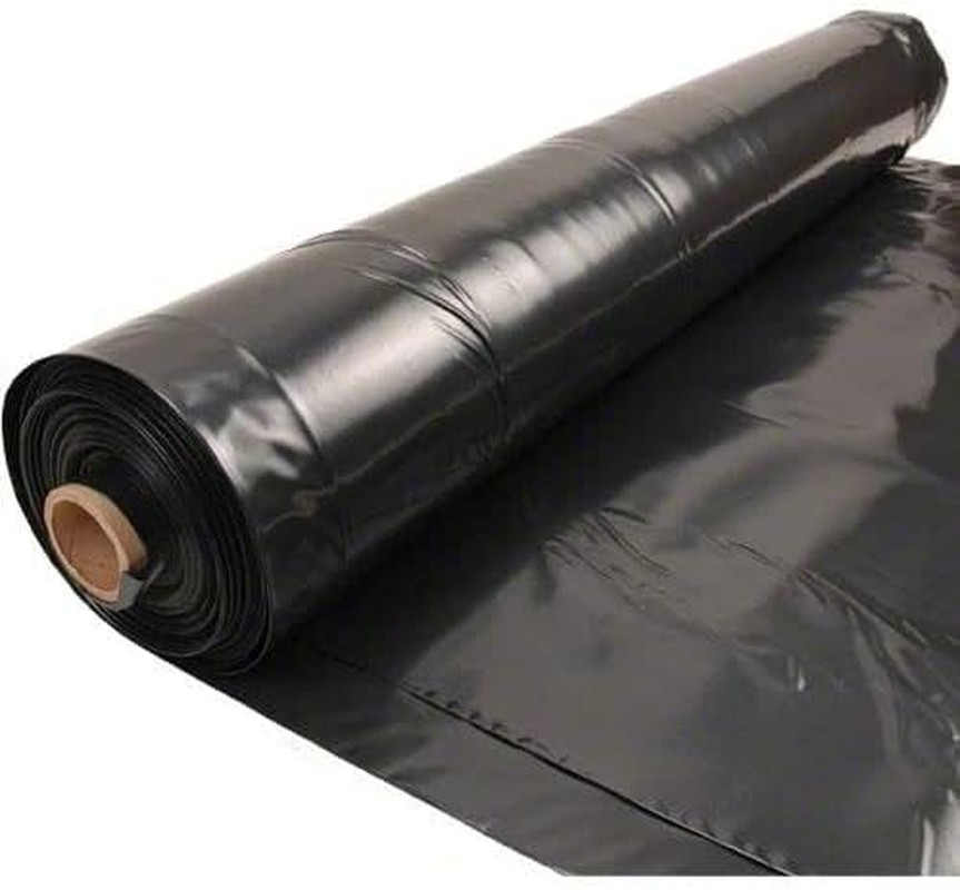 Rocky Mountain Goods 4 Mil Black Plastic Sheeting (20 FT X 100 FT) – Roll of Hea