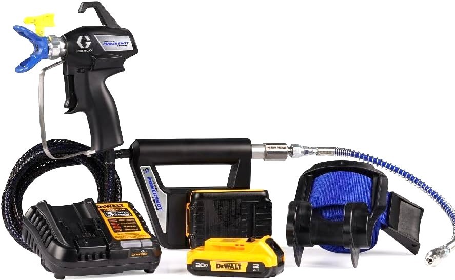 GRACO 18H300 Contractor PowerShot Standard 2-20v Batteries & Charger USA (NEW)