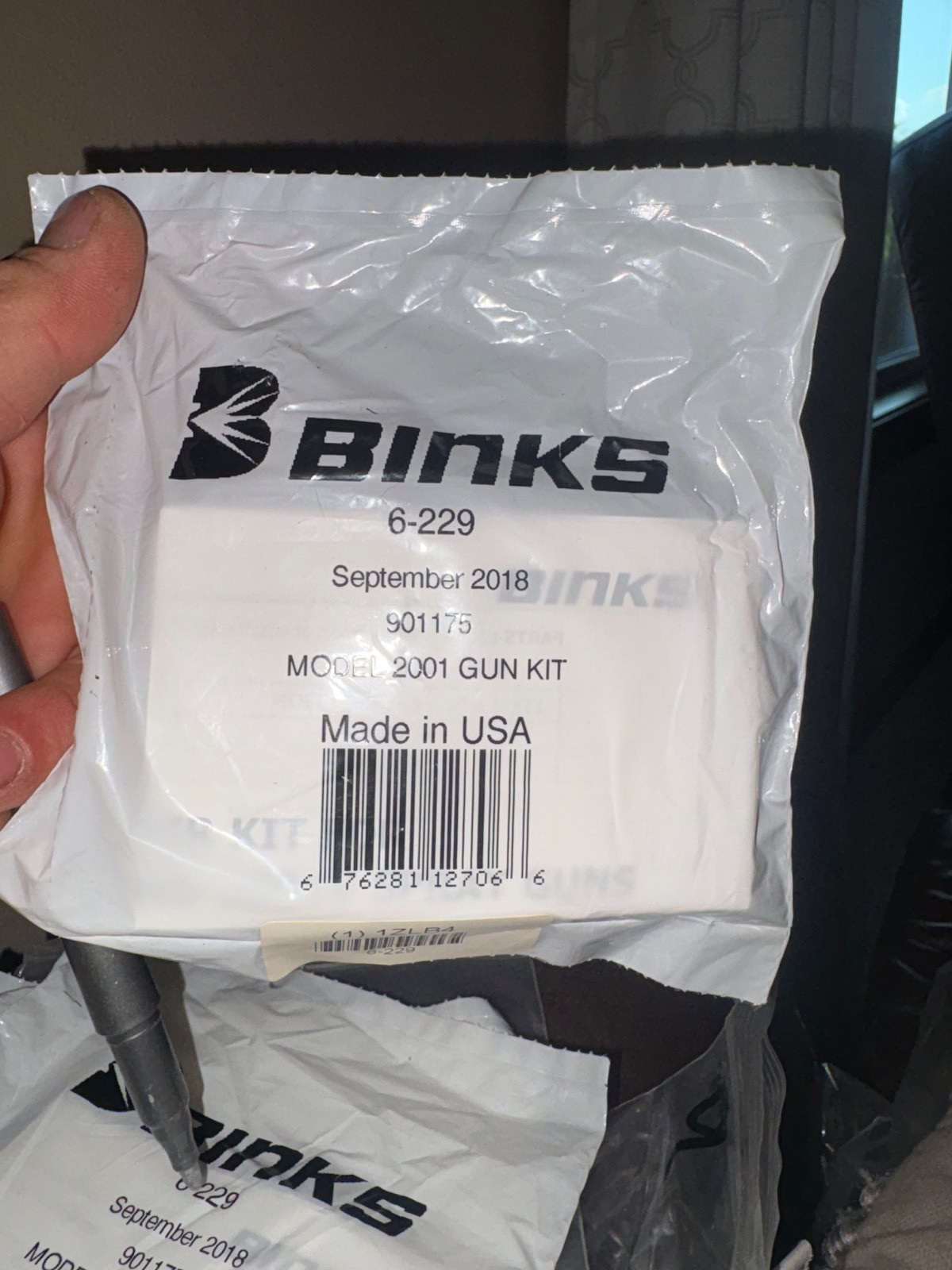 BINKS 6-229 REPAIR KIT FOR 2100,2001 GUN