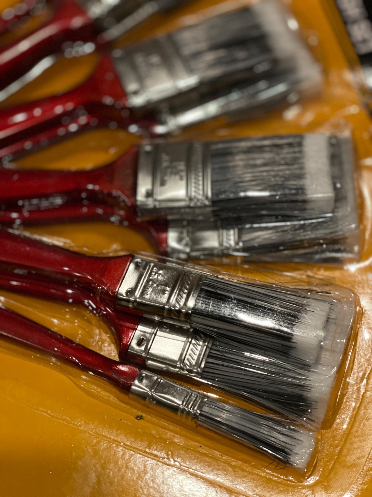 10-Pack – 2.5″ Angle Brushes for All Latex and Oil Paints & Stains