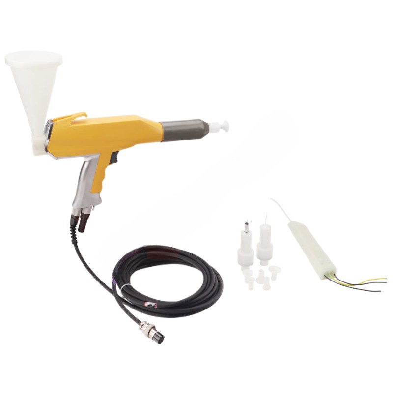 Powder Coating Spray Gun Easy Operate with cascade，cup，cable for Metal Painting