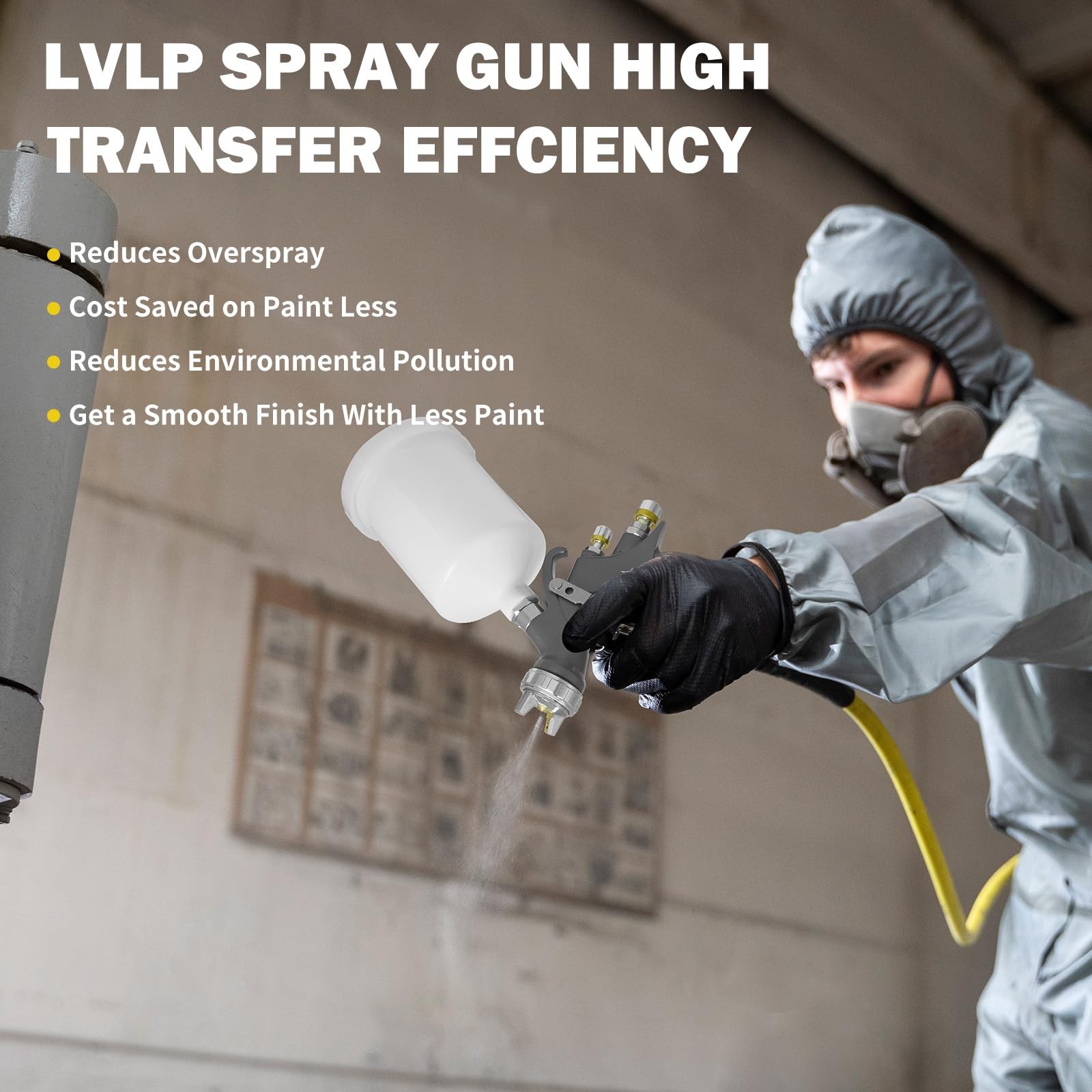 Bentohkle D1 Lvlp Air Spray Gun Kit 1.3/1.5/1.7/2.0Mm Nozzles Automotive Paint