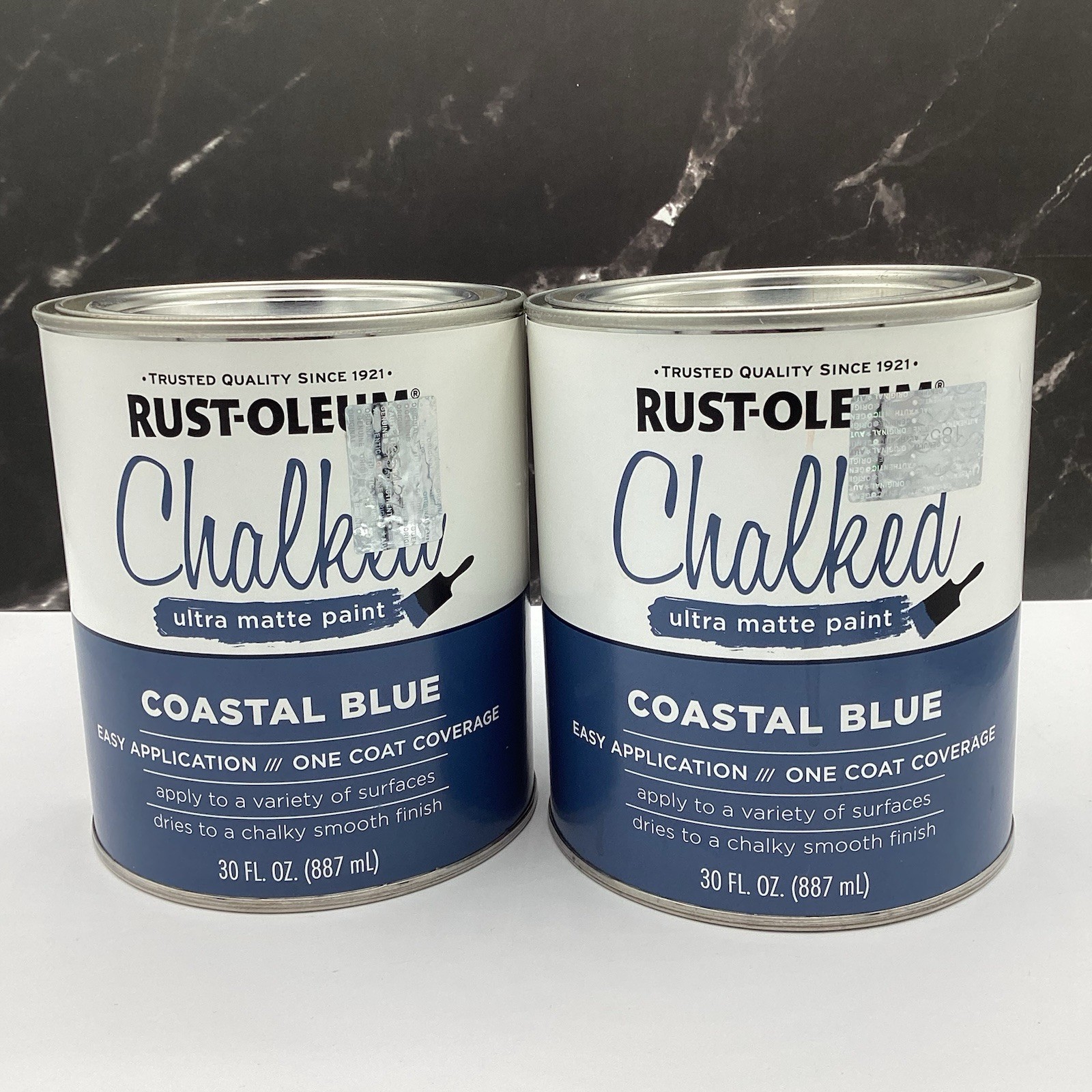 Rust-Oleum 329207 Coastal Blue Chalked Ultra Matte Paint 30 oz. (Pack of 2)