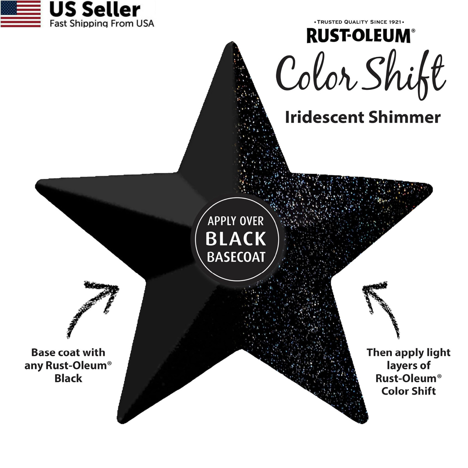 Rust-Oleum 384335 Specialty Color Shift 11 oz (Pack of 1), Iridescent Shimmer