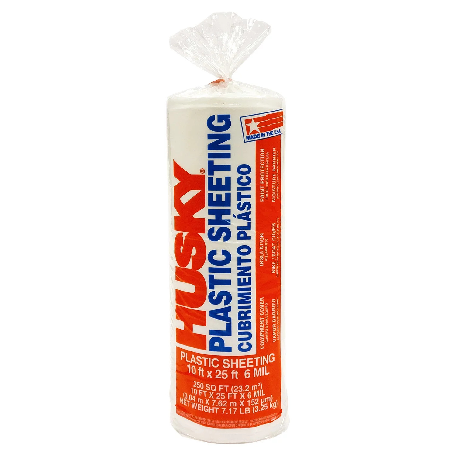 6 Mil Heavy Duty Clear Plastic Sheeting, 10 Ft. X 25 Ft.