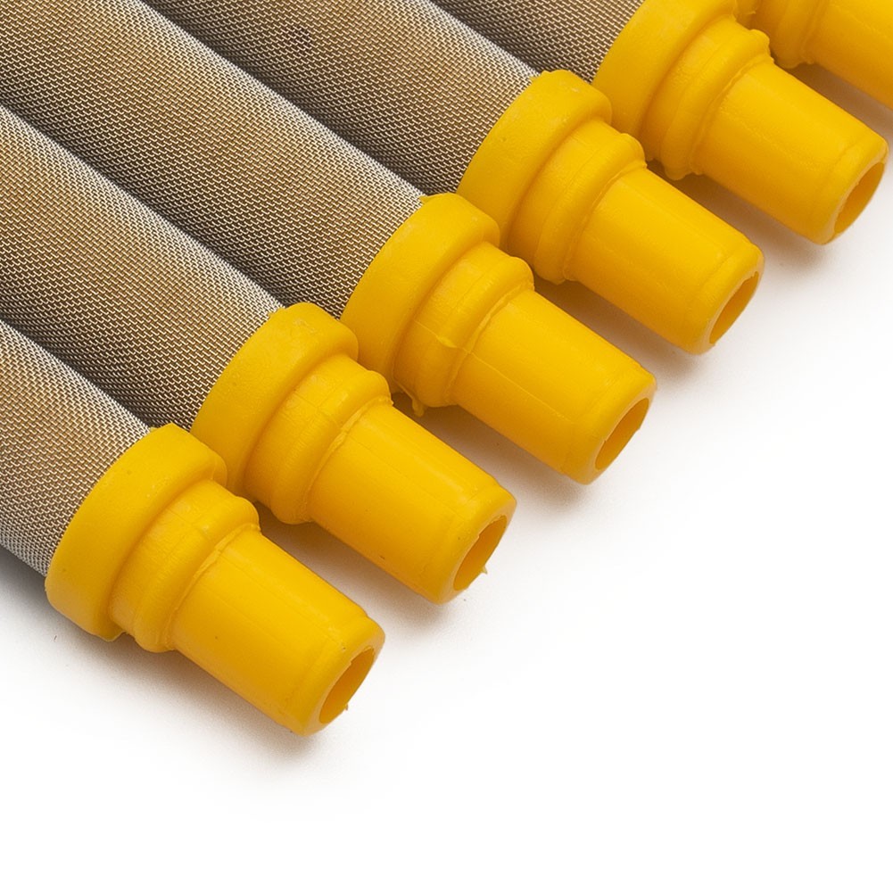 10pcs 100Mesh Airless Spray Tool YELLOW Filter Insert 304-Stainless-steel