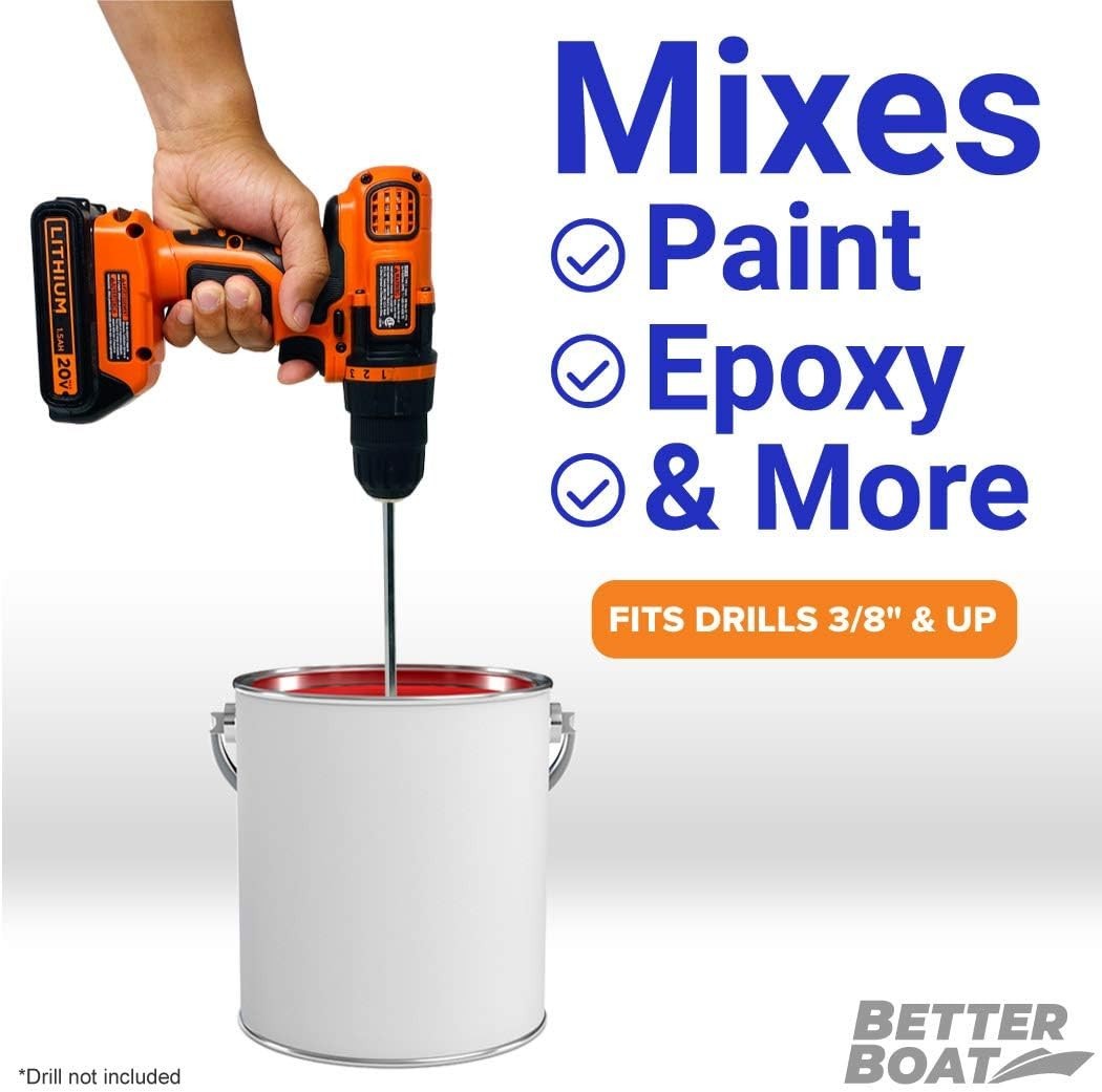 Universal Paint Mixer Attachment Fits 3/8 Inch and Larger Electric Tools