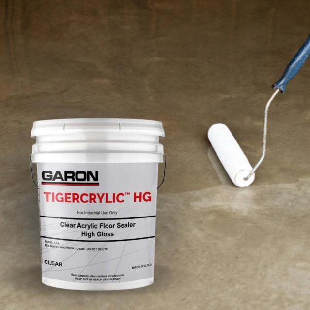 Garon Products TIGERCRYLIC™ HG Clear Acrylic Floor Sealer | 5 gal kit