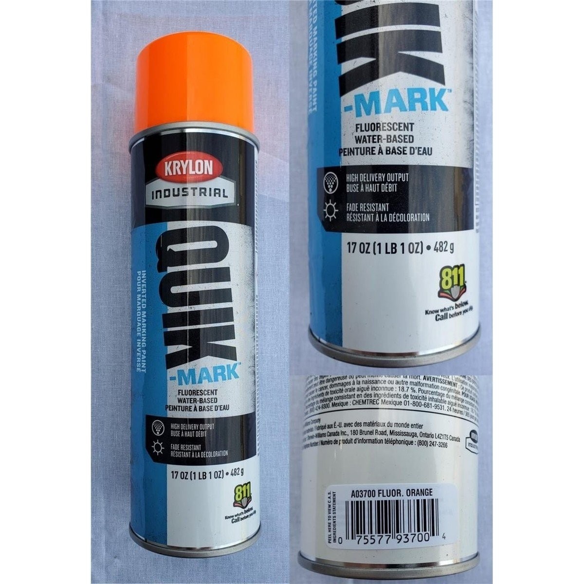 Krylon Upside Down Marking Paint Alert Fluorescent Red/Orange Solvent Base…