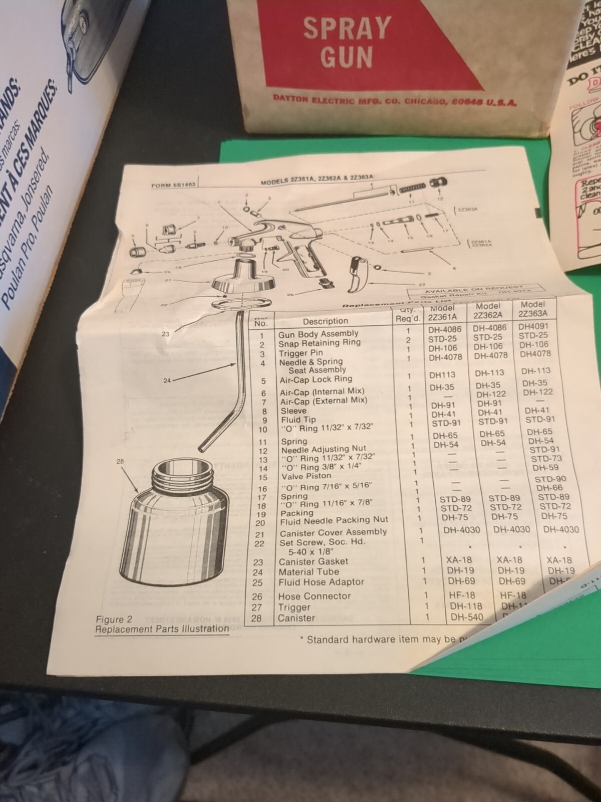 SPEEDAIRE 2Z362A Spray Gun Bleeder Type Internal or External Mix