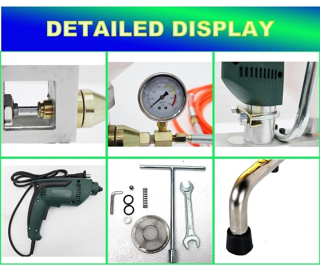INTBUYING 110V High Pressure Injection Pump Grouting Applicator Machine Electric