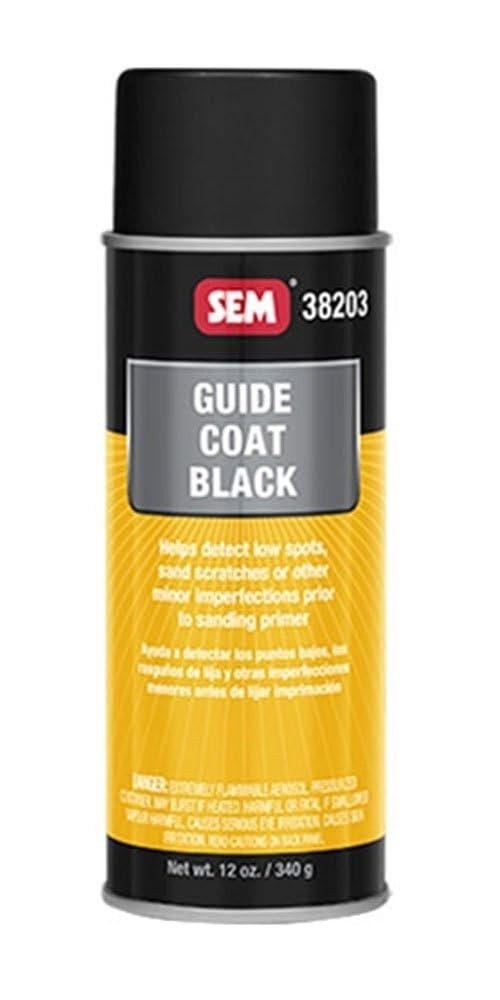 Black Guide Coat Spray 12 oz Automotive Sanding Surface Indicator
