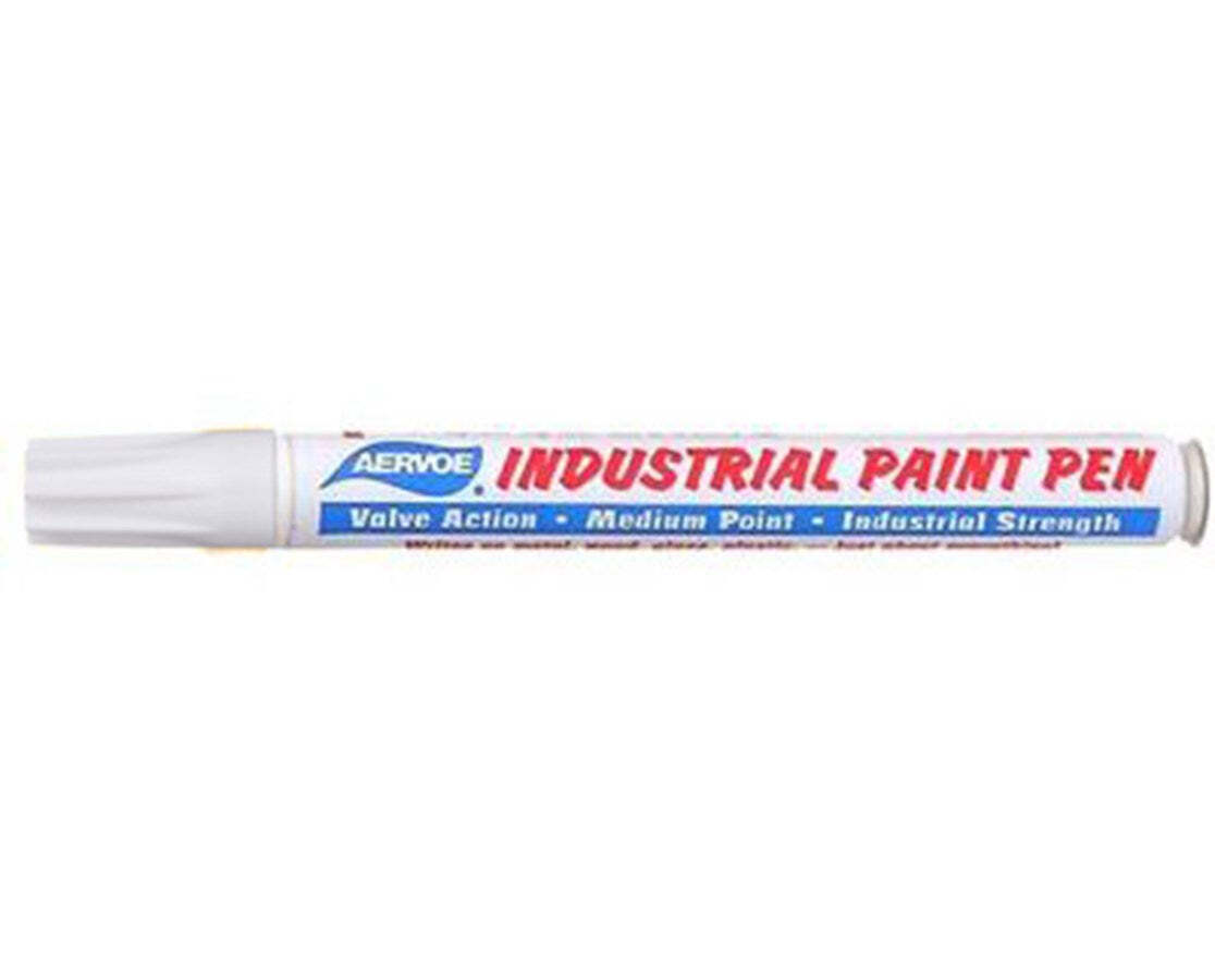 Aervoe 1227 White Industrial Paint Pen – 12/pk