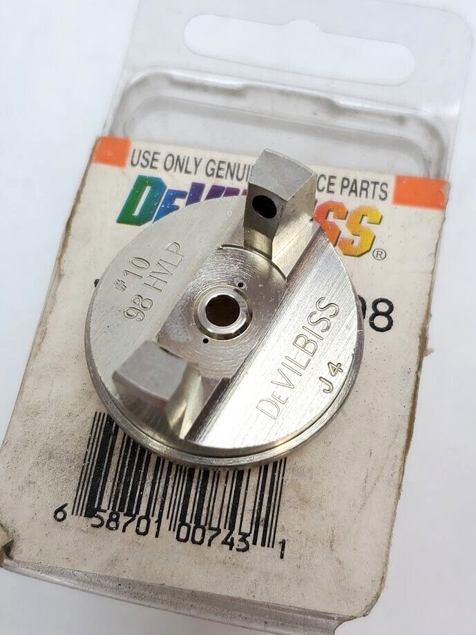 NEW IN BOX – DEVILBISS JGHV-101-98 170071 SILVER Stainless Steel AIR CAP (HR)