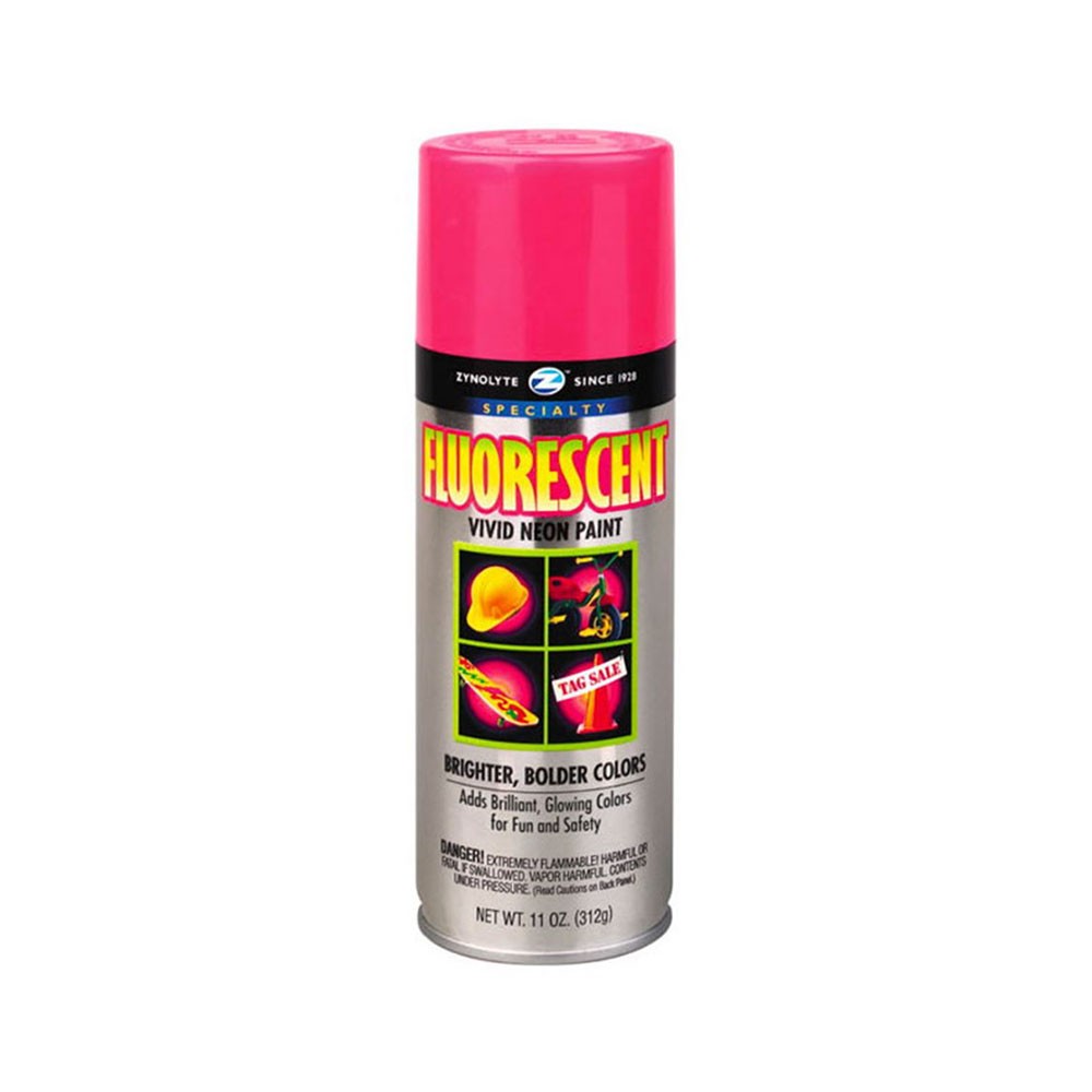 Aervoe Z1421 Zynolyte Fluorescent Spray Paint Hot Pink Flat 16 oz Aerosol