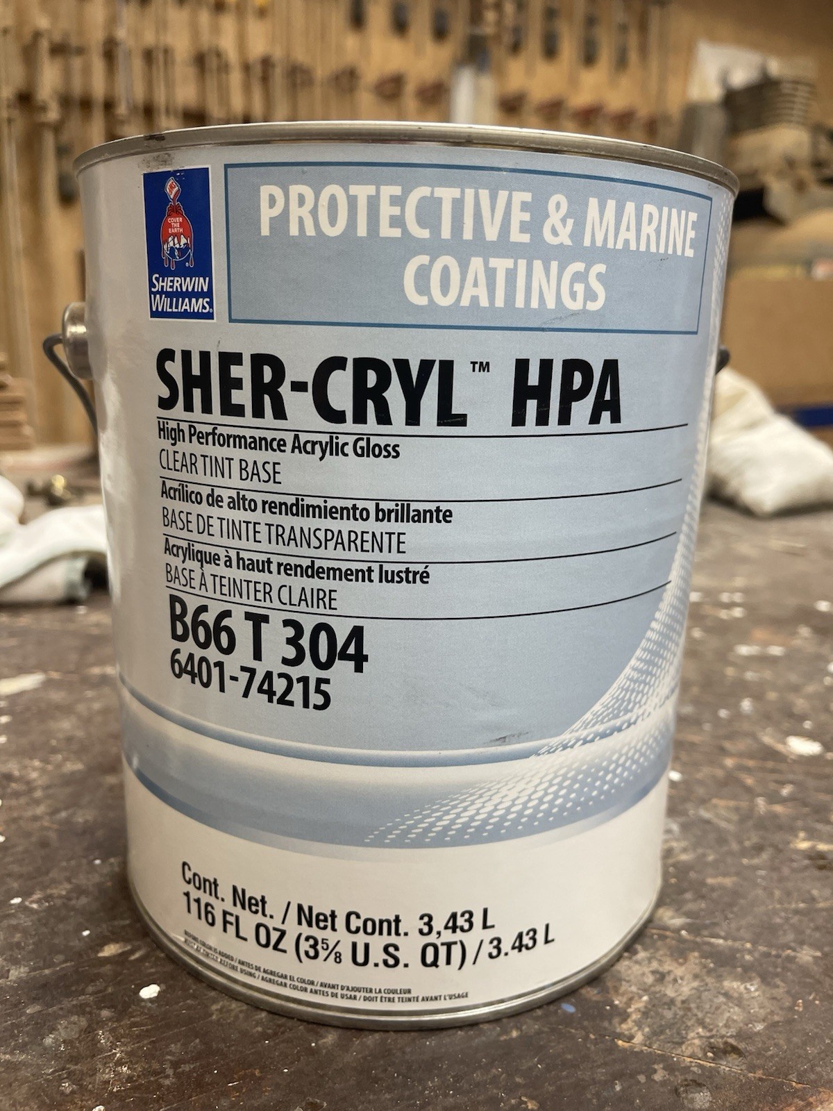 Sherwin Williams Sher-Cryl Acrylic Gloss Industrial Paint/ Clear Tint Base