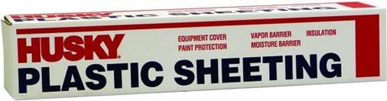 Husky 6Mil Heavy Duty Black Plastic Sheeting 20ft x 100ft for Ultimate Protectio