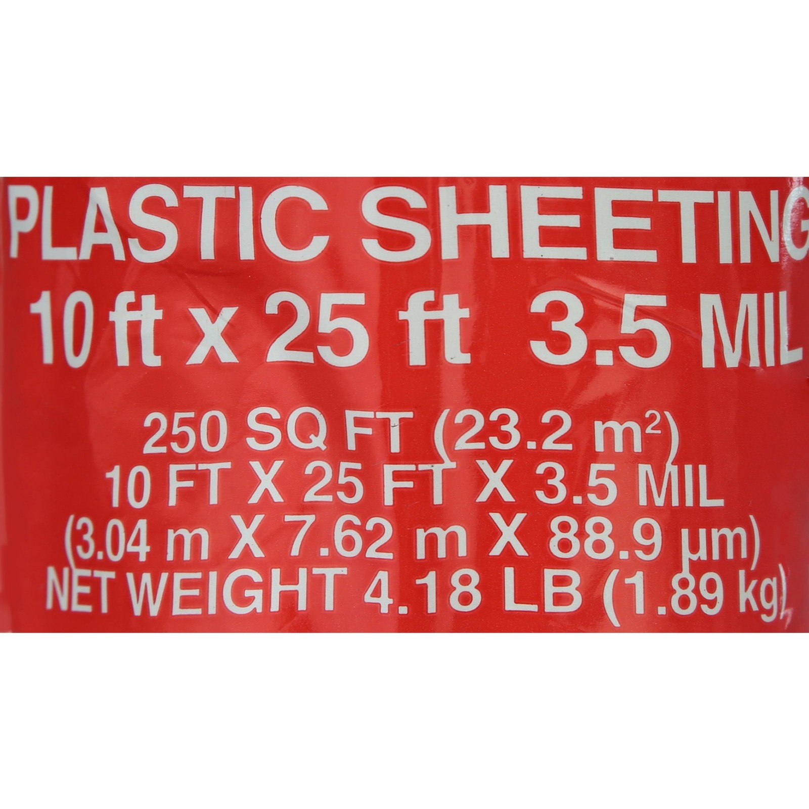 (2 pack) Husky 3.5 Mil 10 ft. x 25 ft. Black Plastic Sheeting