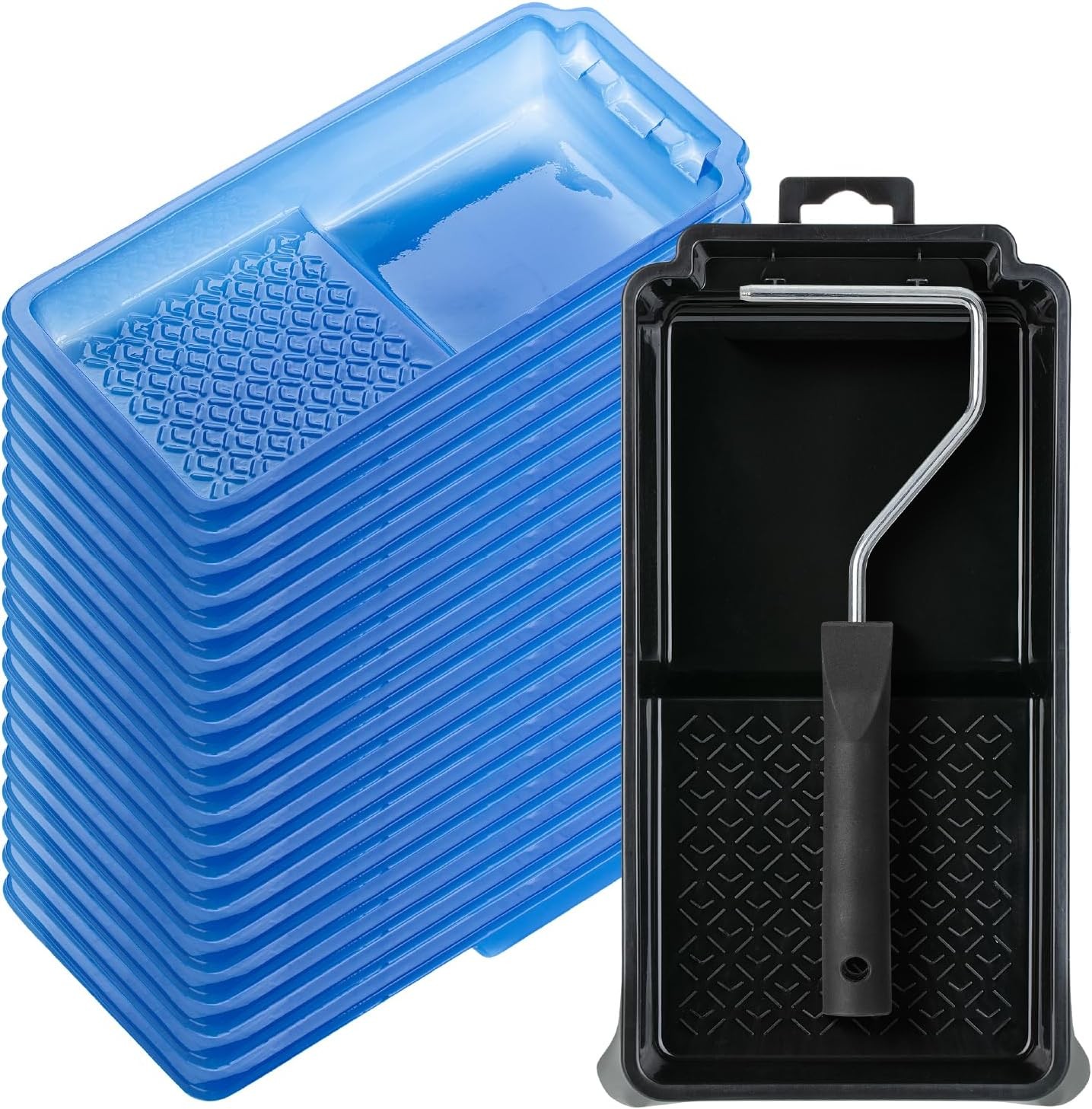 Bates- 4 Inch Paint Tray Set, 22 pcs, 1x 4 Roller Tray, 20x…