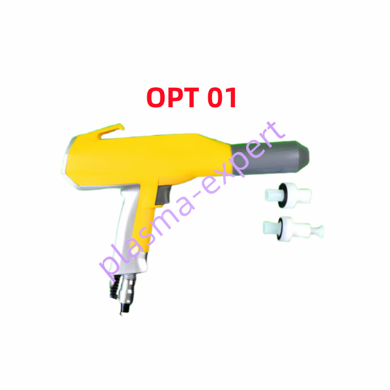 1pcs 01 Electrostatic Powder Spray gun with 2pcs nozzles For gun
