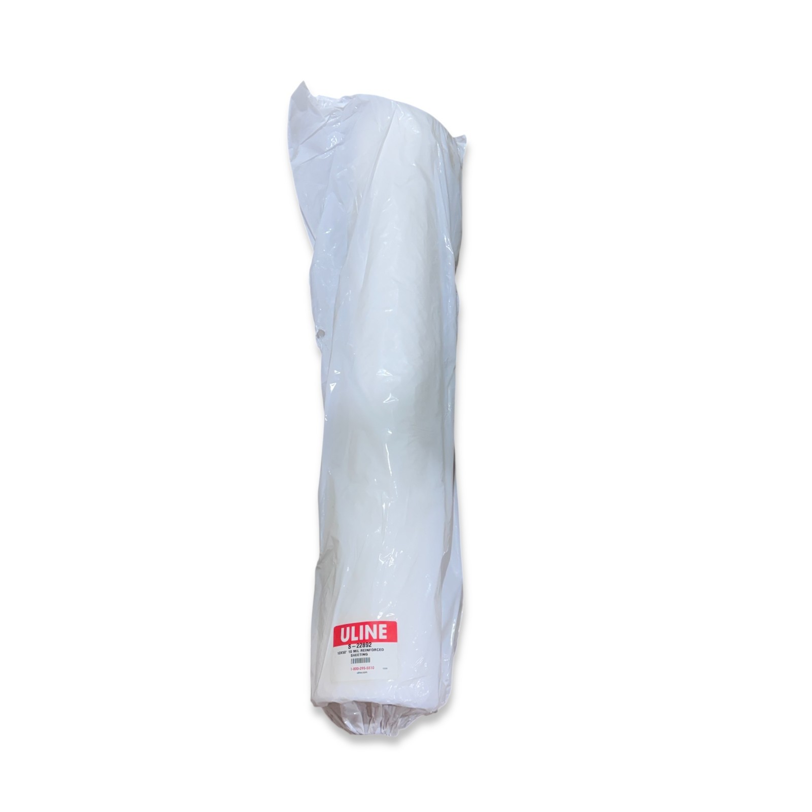 Uline S-22892 Reinforced Sheeting 12′ x 50′ 10 Mil Clear Poly Film Heavy Duty