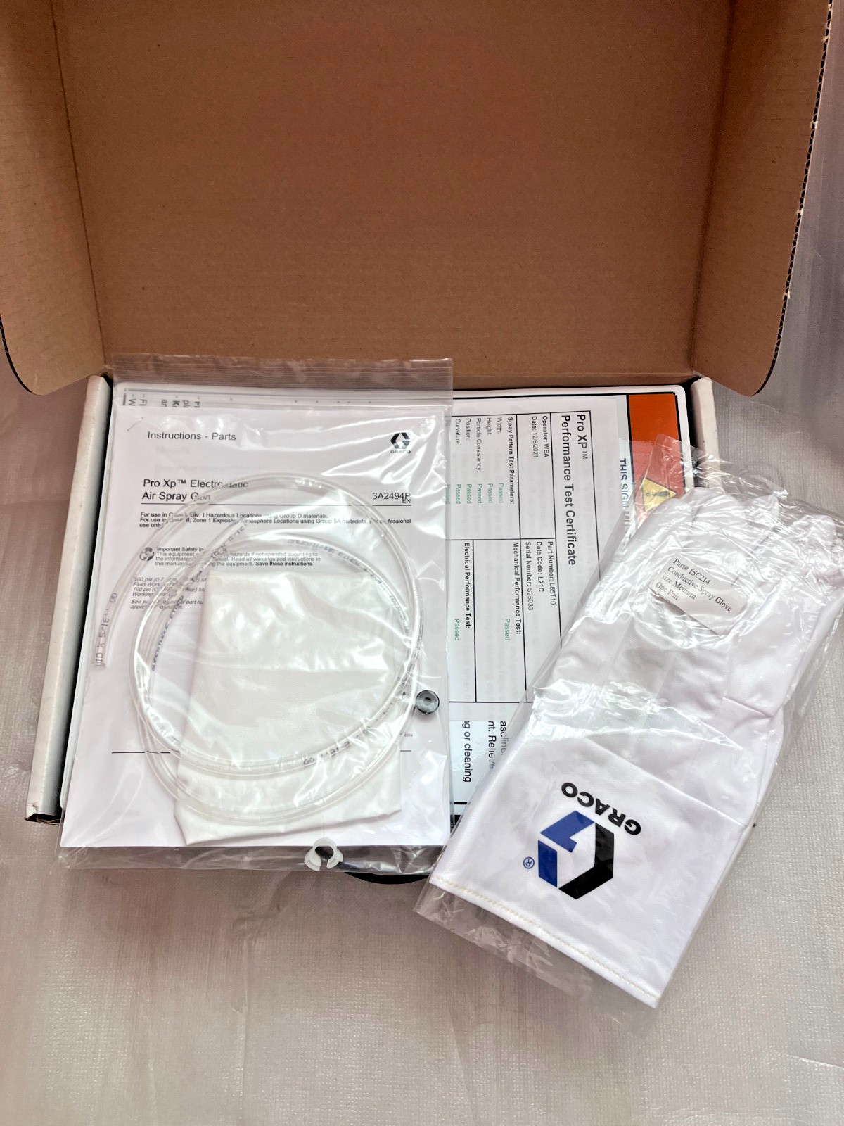 Brand new Graco Pro XP 85 KV electrostatic spray gun with 1.5mm 24N477 nozzle