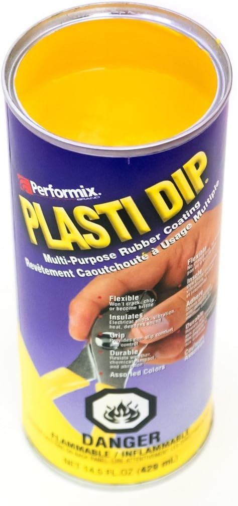 Plasti Dip Yellow Rubber Coating 14.5oz Peelable Tool Handle Automotive Dip Gel