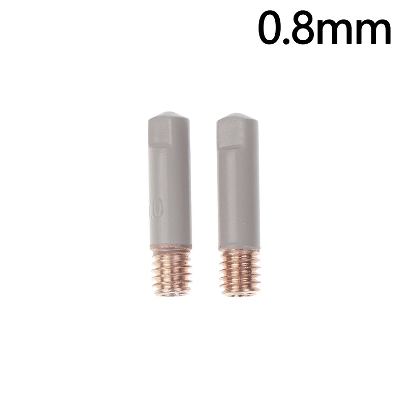 2Pcs/Set 15AK Welding Contact Tips New Coating Protect 25mm M6 Gas Nozzle Tip