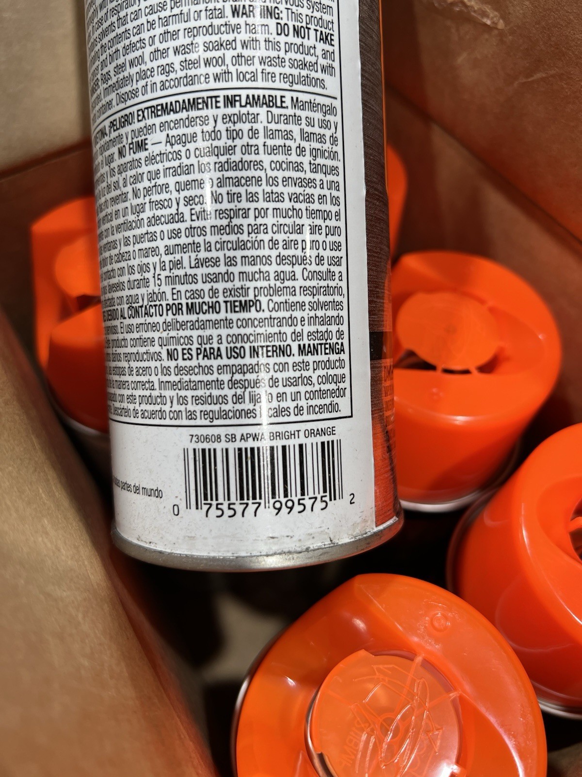 Krylon Mark-It 730708 APWA Bright Fluorescent Orange Marking Paint ( 6-Pack )