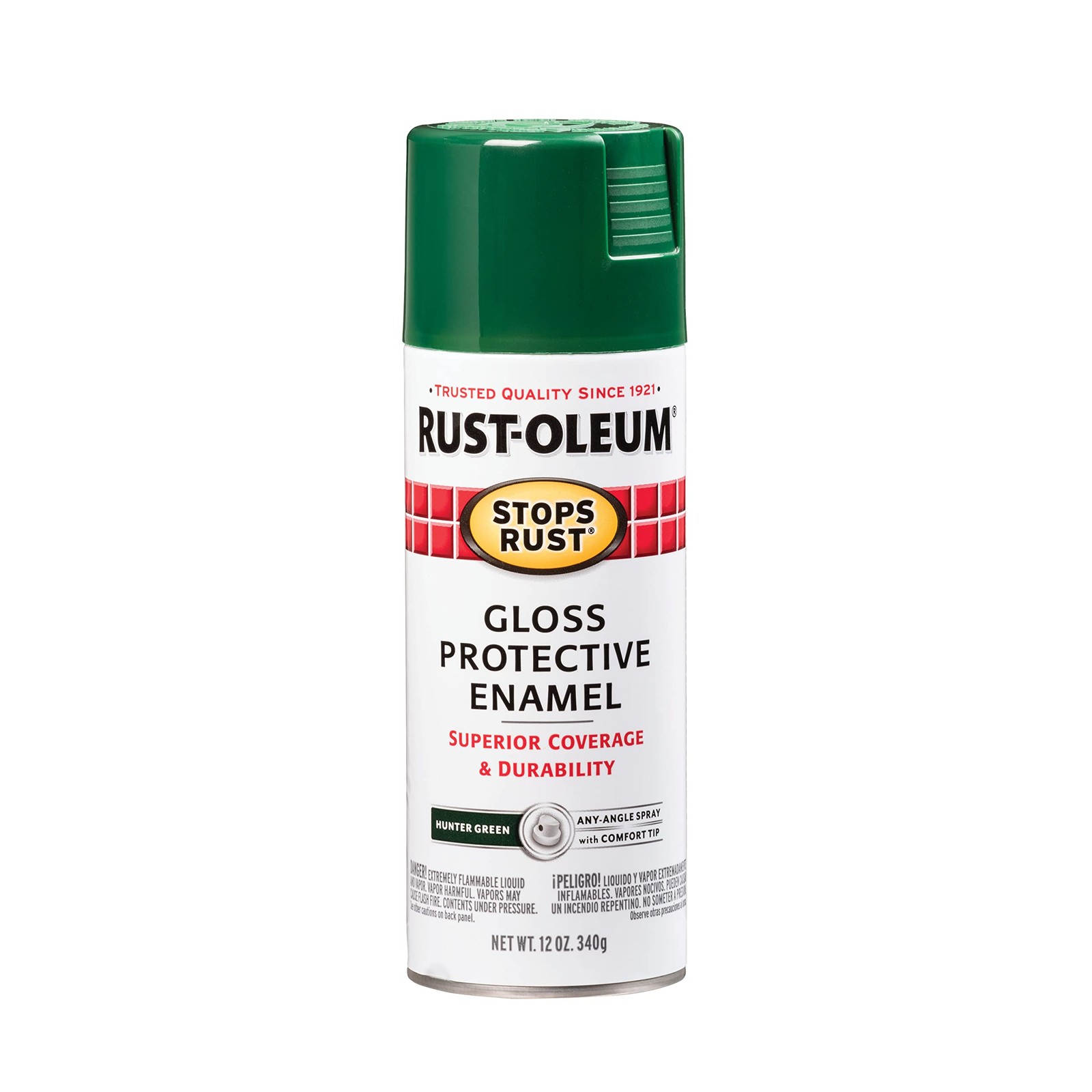 Rust-Oleum 7738830 Stops Rust Spray 12 Ounce (Pack of 1), Gloss Hunter Green