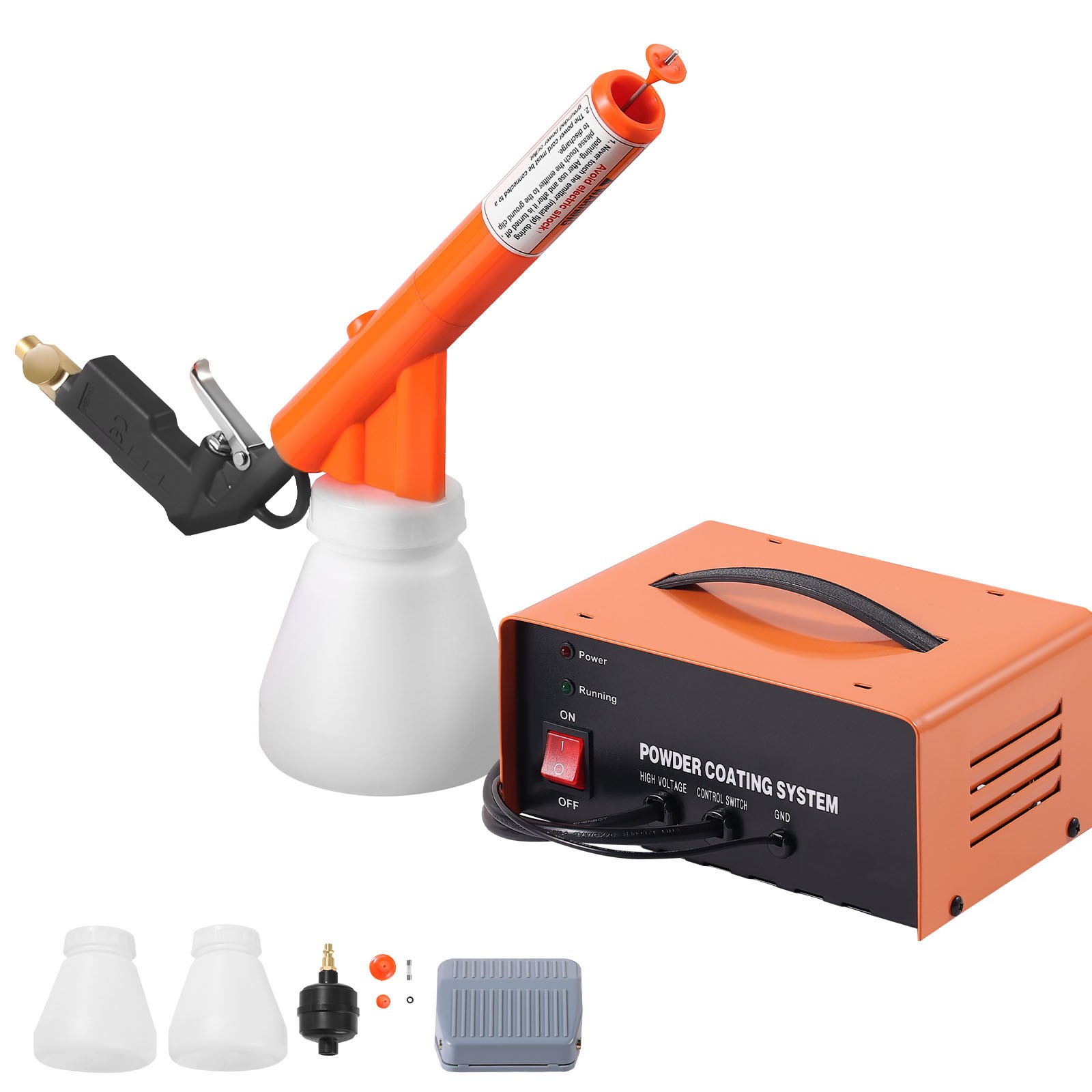 Uimoso 50KV Electrostatic Powder Coating System with Spray Gun and Foot Pedal
