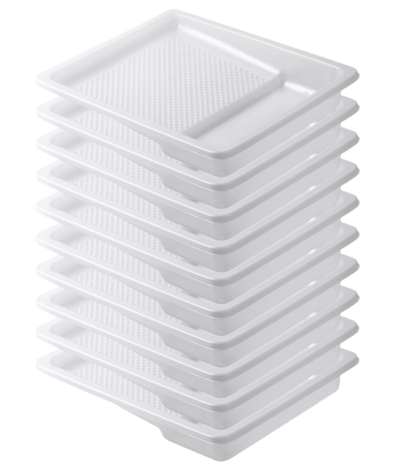 Bates- Paint Tray Liner, 9 Inch, 10 pcs Disposable 10 Pack 9 White