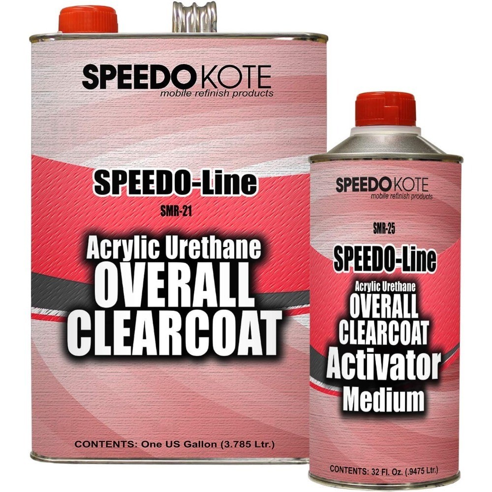 High Gloss Clear Coat Urethane Automotive Gallon Kit 4:1 Mix Ratio SMR-21/25 For