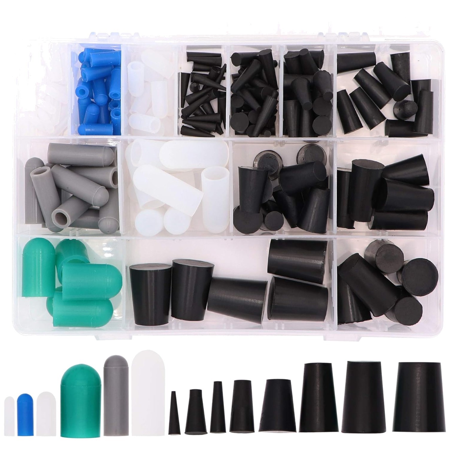 Silicone Cap & Plug for Powder Coating – 170pcs