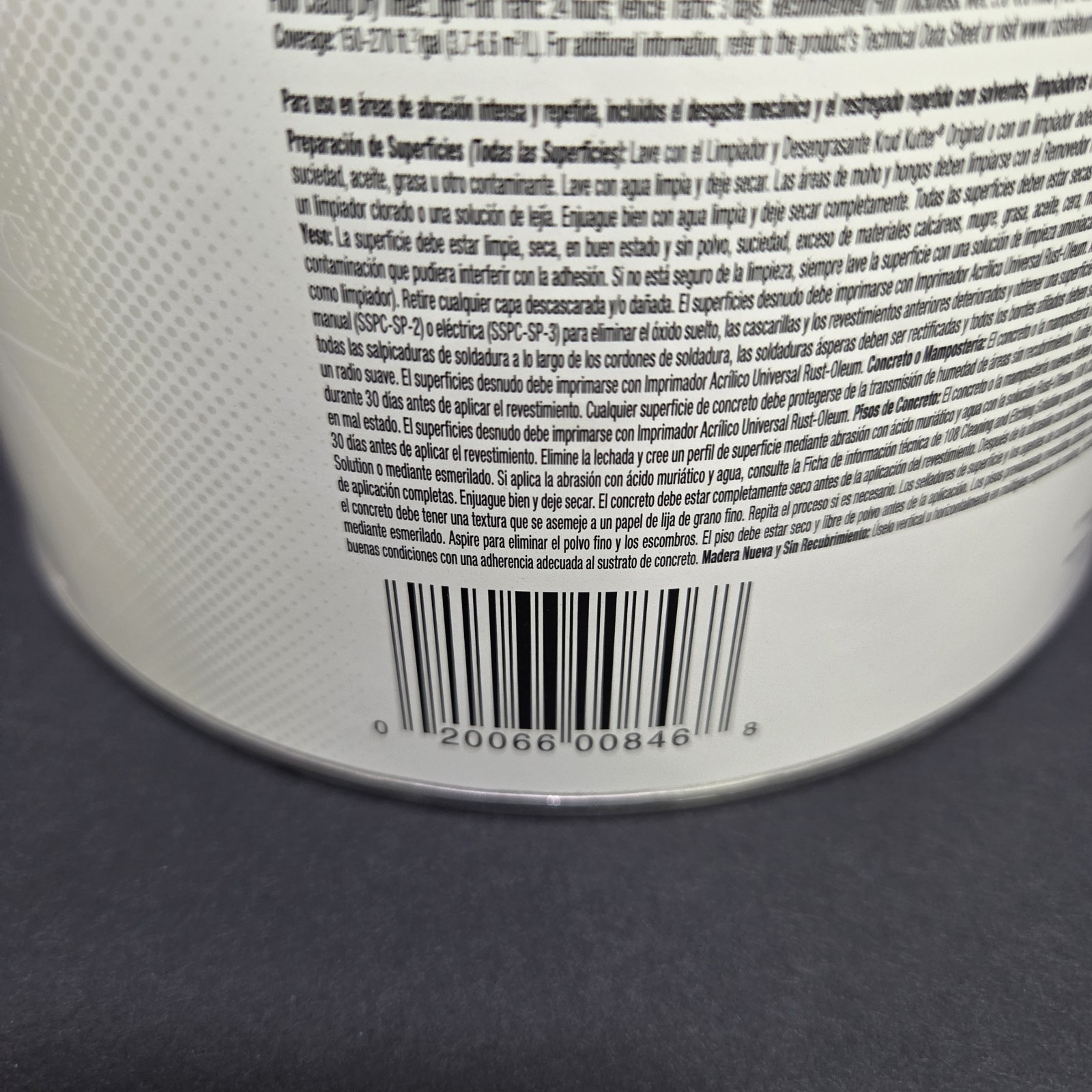 Rust-Oleum 375658 Epoxy Coating, Gloss, Water Base, White, 1 Gal