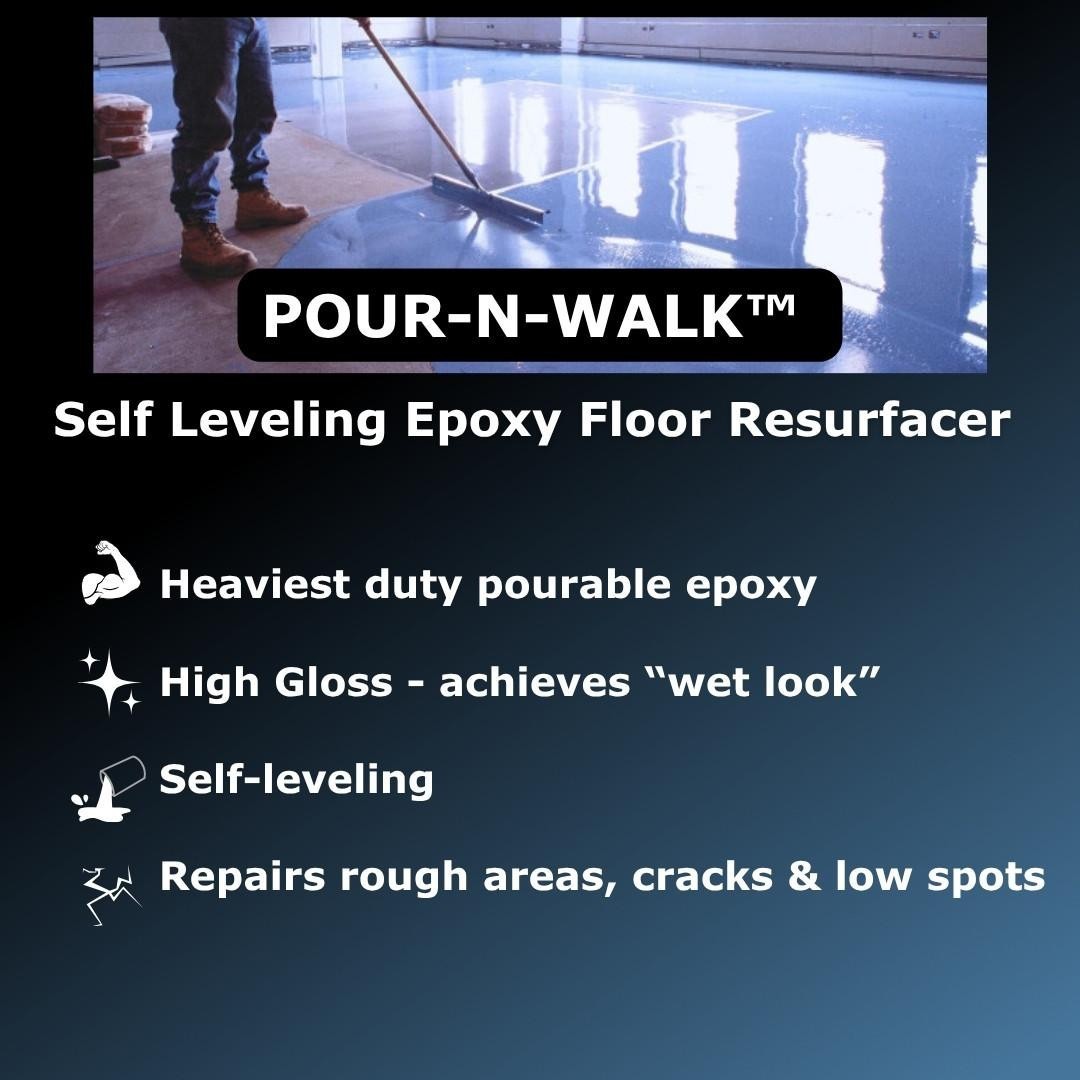Garon Products POUR-N-WALK™ Self Leveling Epoxy Floor Coating 5 gal kit