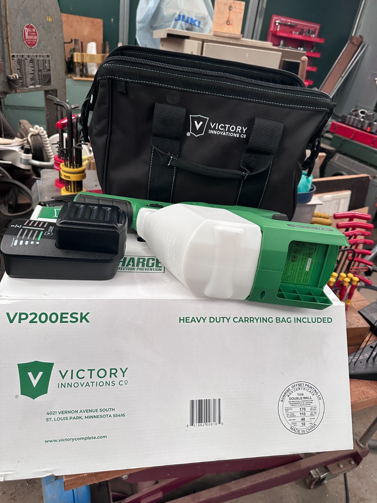 Victory CP200ESK Electrostatic Sprayer Kit w/Bag – NEW