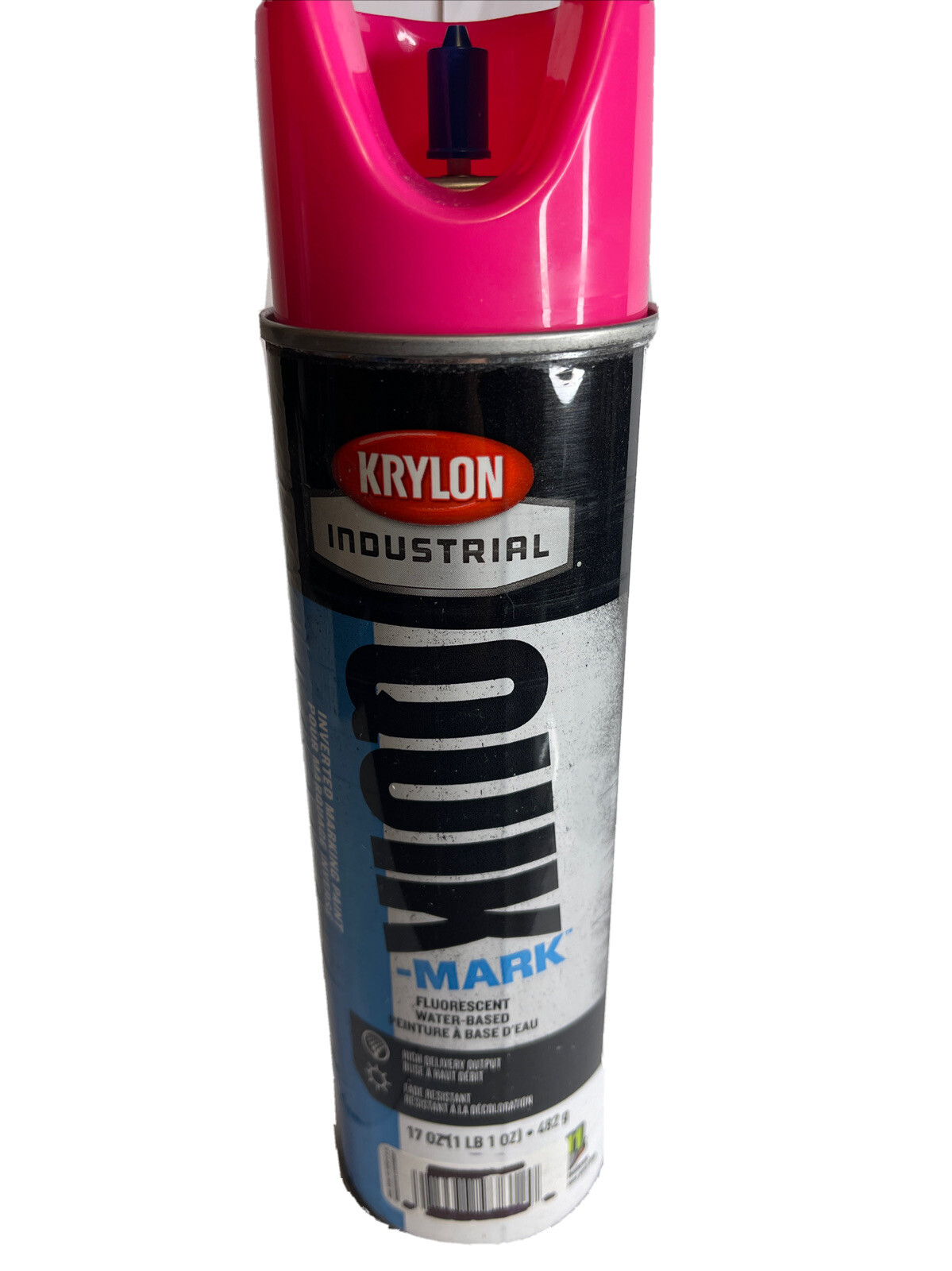 1 krylon industrial quik mark fluorescent Hot Pink 17 oz ea. Solvent based