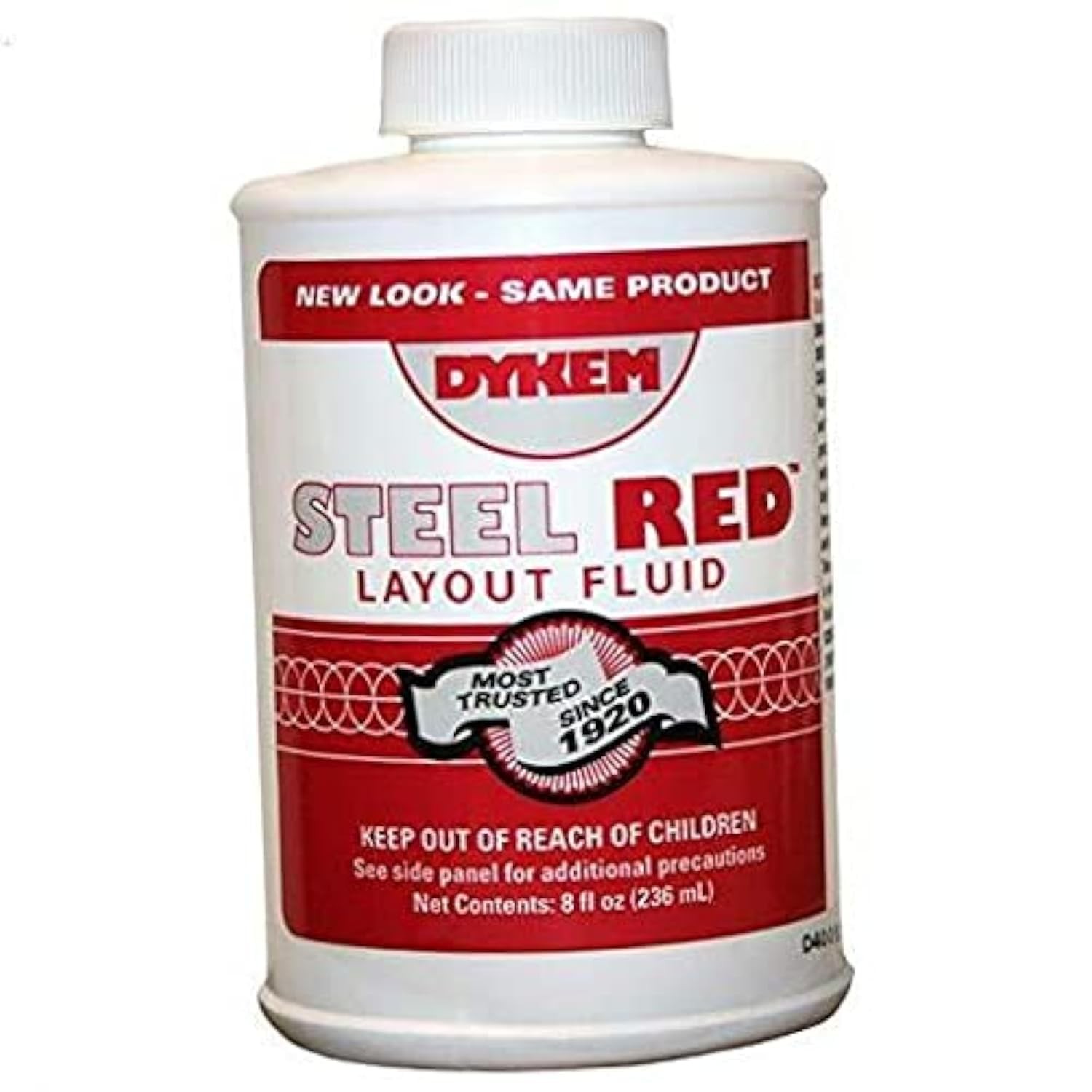 Dykem 04968 Red Layout Fluid 8 oz BrushInCap Bottle 80496 PRICE is per EACH