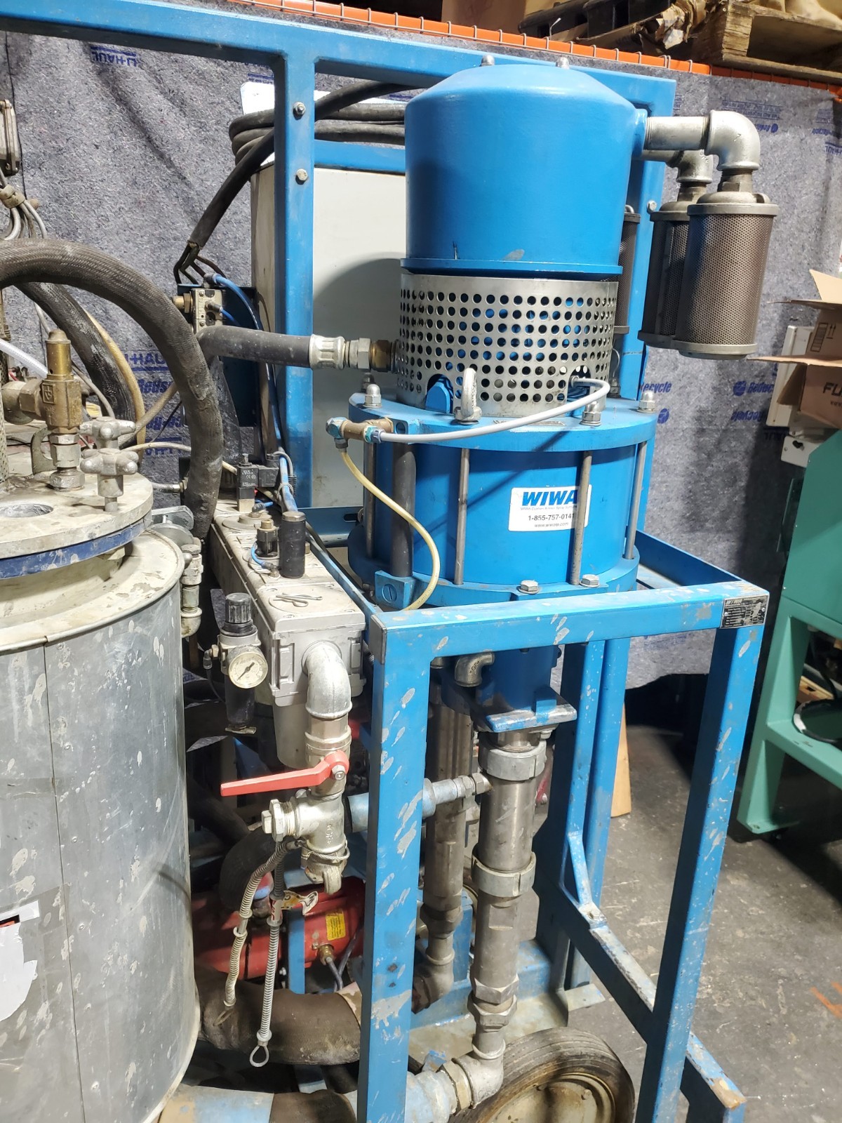 Wiwa Duo-Mix 333 Airless PFP Plural Component Sprayer Cart W/ Heaters