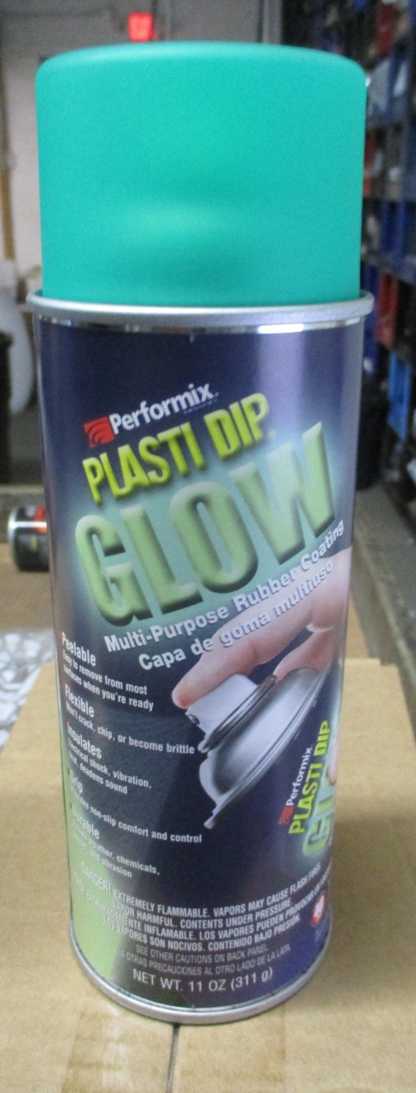 1 CASE PERFORMIX 11257 Plasti Dip Spray Green Glow Multi Purpose 11oz Spray