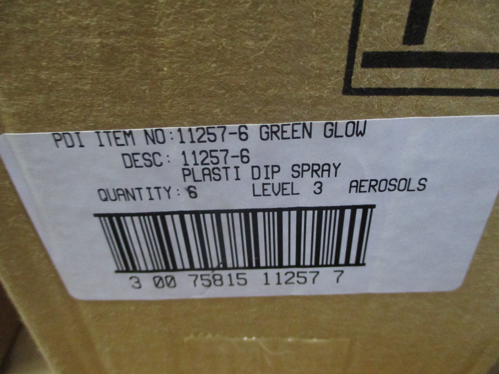 1 CASE PERFORMIX 11257 Plasti Dip Spray Green Glow Multi Purpose 11oz Spray